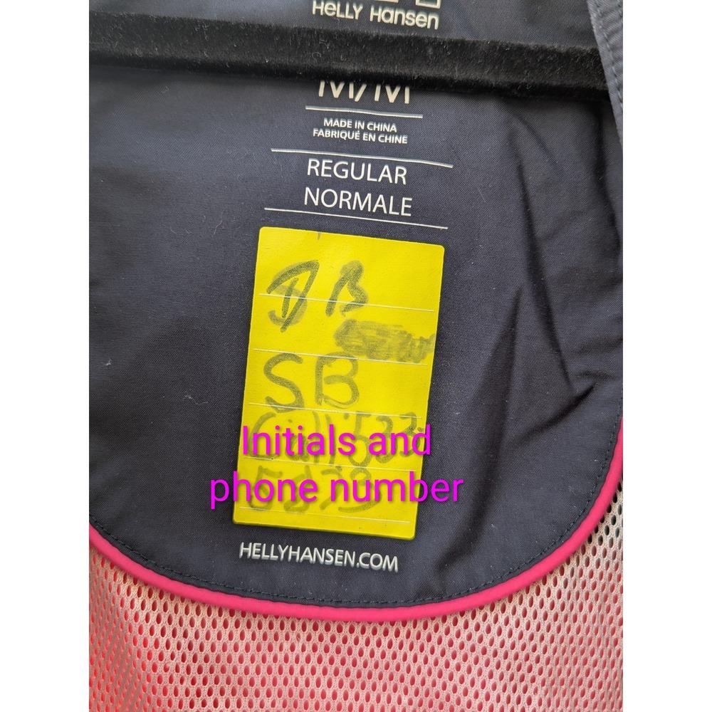 Helly Hansen Sailing Jacket Womens Black Pink Neon SOLAS Hi-Vis Rain Boat 30293 - Picture 5 of 16